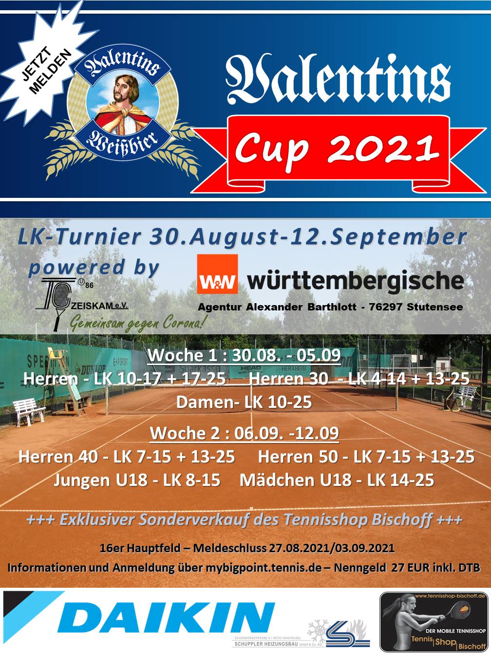 Valentinscup 2021 30.August - 12.September