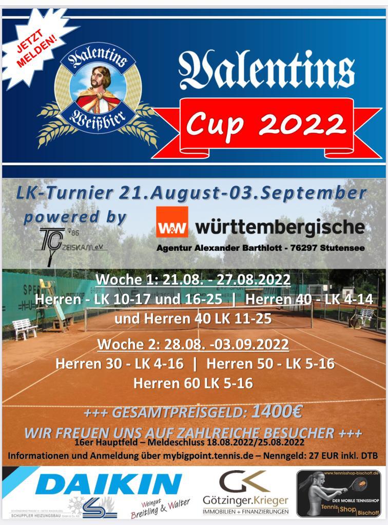 Valentinscup 2022 21.August - 02.September